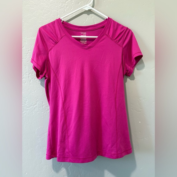 Danskin Now Tops - Danskin Now Magenta Short Sleeve Top